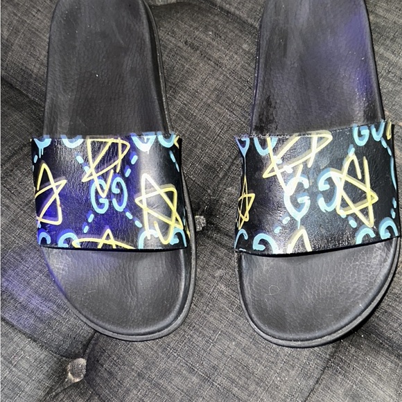 Gucci slides size 12. Rare find and size. Just 1 pair left